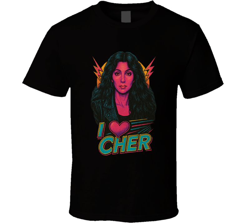I Heart Love Cher Music Fan T Shirt