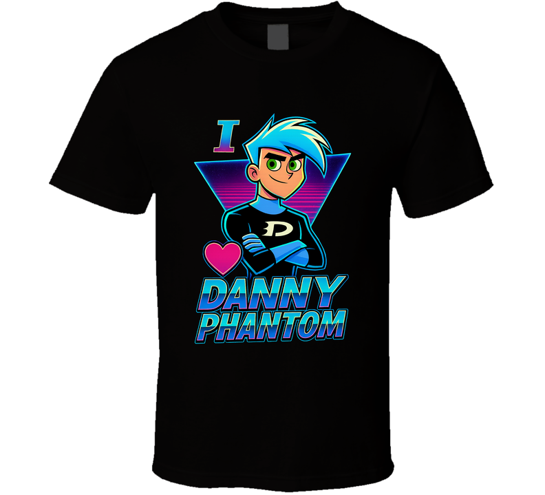 I Heart Love Danny Phantom Nickelodeon Character Fan T Shirt