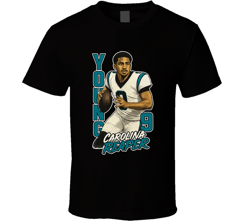 Bryce Young Carolina Reaper Retro Look Sports Fan T Shirt