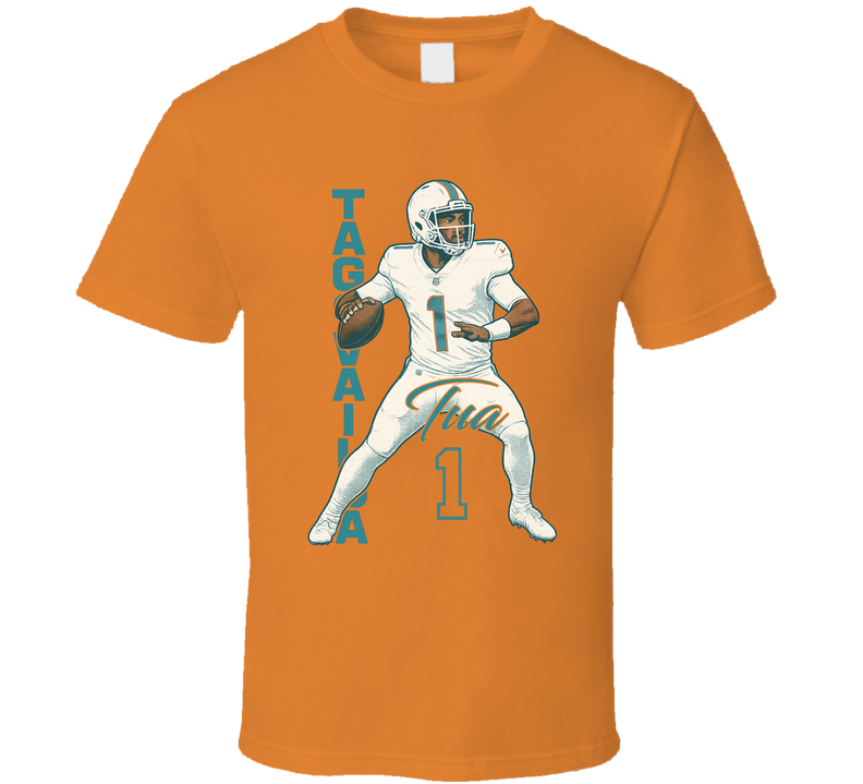 Tua Tagovailoa Retro Look Sports Fan T Shirt