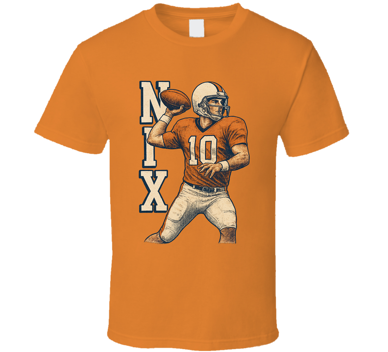 Bo Nix Retro Look Sports Fan T Shirt