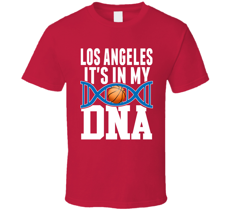 It's In My Dna Los Angeles Basketball Fan T Shirt