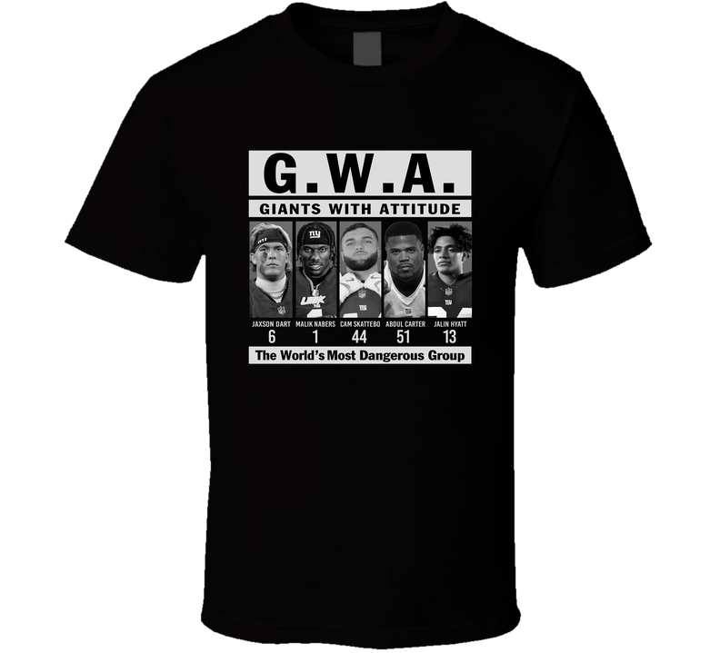 Jaxson Dart Malik Nabers Cam Skattebo Abdul Carter Jalin Hyatt Gwa T Shirt Jaxson Dart Malik Nabers Cam Skattebo Abdul Carter Jalin Hyatt Gwa T Shirt