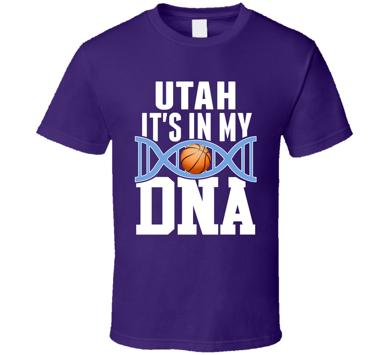 It's In My Dna Utah Basketball Fan T Shirt It's In My Dna Utah Basketball Fan T Shirt