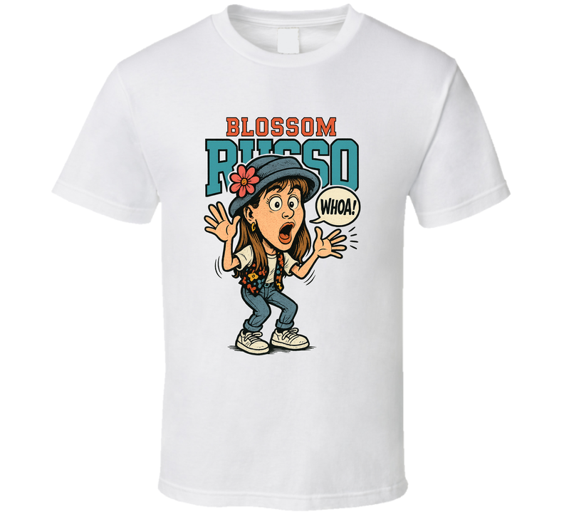 Blossom Russo Blossom Caricature Retro Look Fan T Shirt Blossom Russo Blossom Caricature Retro Look Fan T Shirt