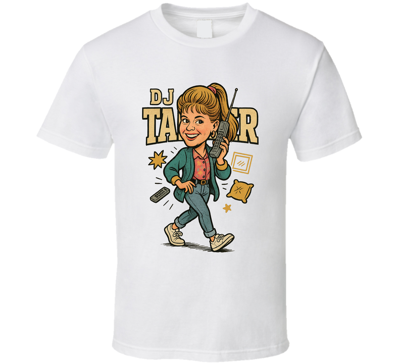 Dj Tanner Full House Caricature Retro Look Fan T Shirt Dj Tanner Full House Caricature Retro Look Fan T Shirt