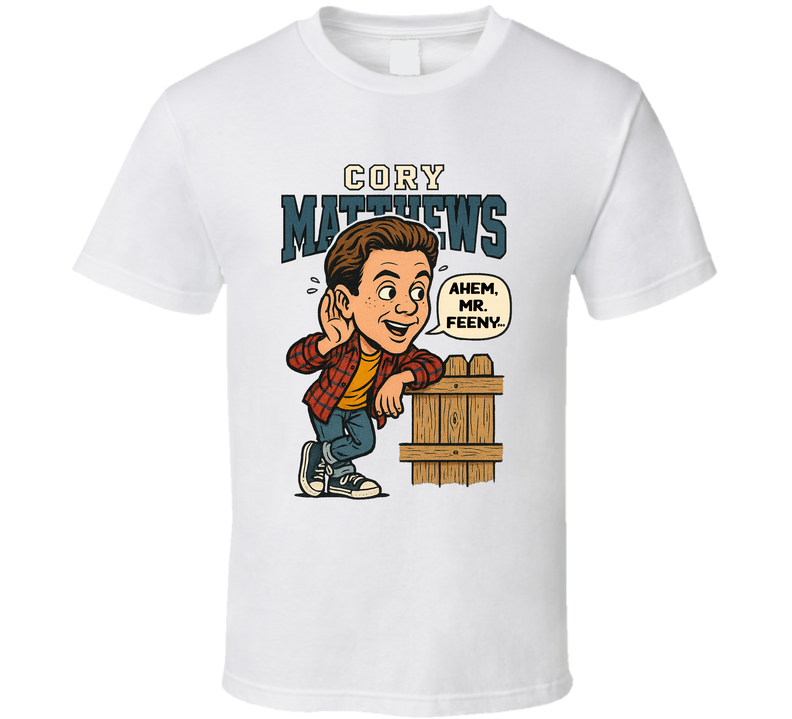 Cory Matthews Boy Meets World Caricature Retro Look Fan T Shirt Cory Matthews Boy Meets World Caricature Retro Look Fan T Shirt