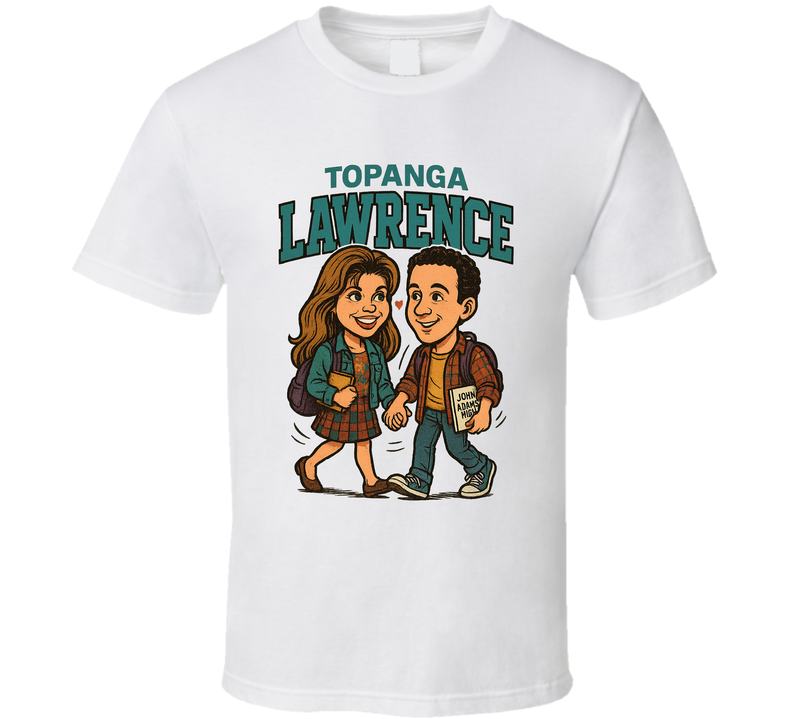 Topanga Lawrence And Cory Boy Meets World Caricature Retro Look Fan T Shirt Topanga Lawrence And Cory Boy Meets World Caricature Retro Look Fan T Shirt