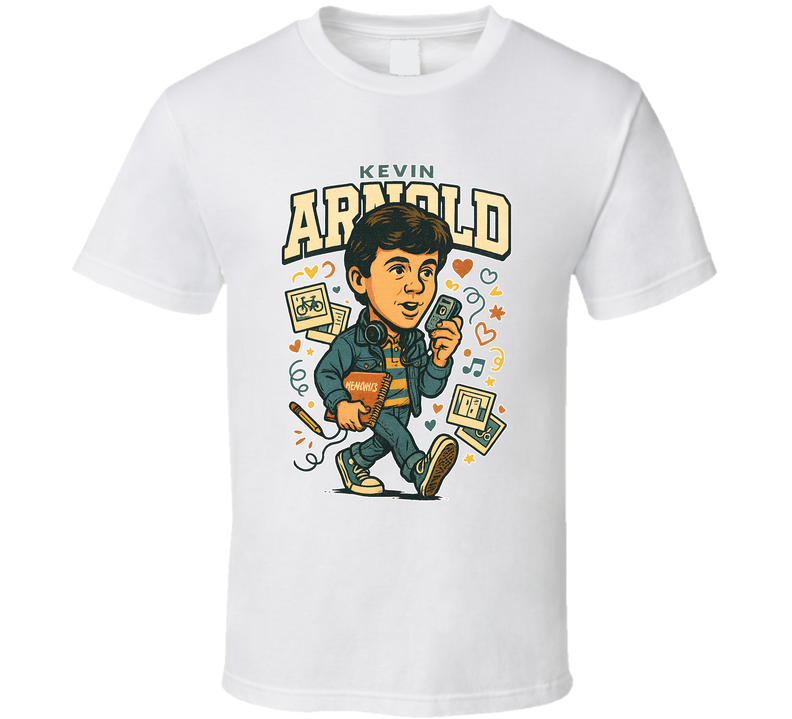 Kevin Arnold The Wonder Years Caricature Retro Look Fan T Shirt Kevin Arnold The Wonder Years Caricature Retro Look Fan T Shirt