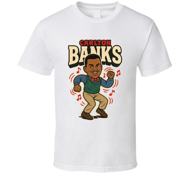 Carlton Banks The Fresh Prince Of Bel-air Caricature Retro Look Fan T Shirt Carlton Banks The Fresh Prince Of Bel-air Caricature Retro Look Fan T Shirt