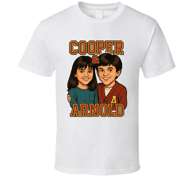 Winnie And Kevin The Wonder Years Caricature Retro Look Fan T Shirt Winnie And Kevin The Wonder Years Caricature Retro Look Fan T Shirt