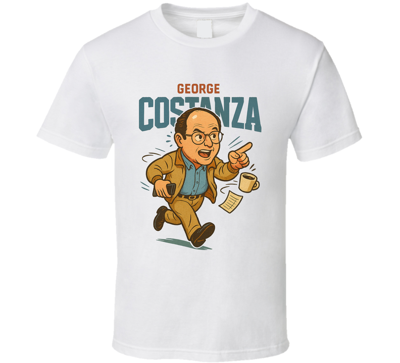 George Costanza Seinfeld Caricature Retro Look Fan T Shirt George Costanza Seinfeld Caricature Retro Look Fan T Shirt