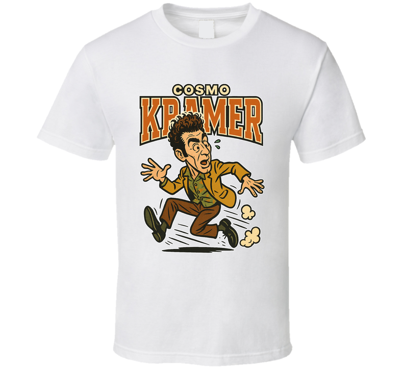 Cosmo Kramer Seinfeld Caricature Retro Look Fan T Shirt Cosmo Kramer Seinfeld Caricature Retro Look Fan T Shirt