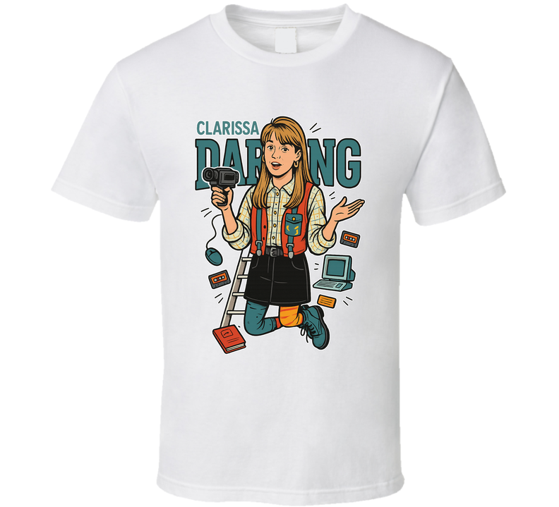 Clarissa Darling Clarissa Explains It All Caricature Retro Look Fan T Shirt Clarissa Darling Clarissa Explains It All Caricature Retro Look Fan T Shirt