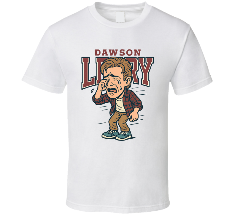 Dawson Leery Crying Dawson's Creek Tv Show Caricature Retro Look Fan T Shirt Dawson Leery Crying Dawson's Creek Tv Show Caricature Retro Look Fan T Shirt