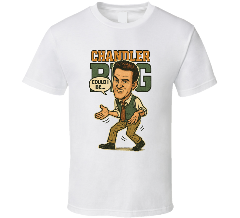 Chandler Bing Friends Caricature Retro Look Fan T Shirt Chandler Bing Friends Caricature Retro Look Fan T Shirt