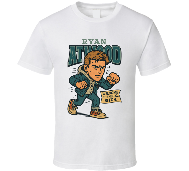 Ryan Atwood Welcome To The O.c., Bitch Tv Show Caricature Retro Look Fan T Shirt Ryan Atwood Welcome To The O.c., Bitch Tv Show Caricature Retro Look Fan T Shirt
