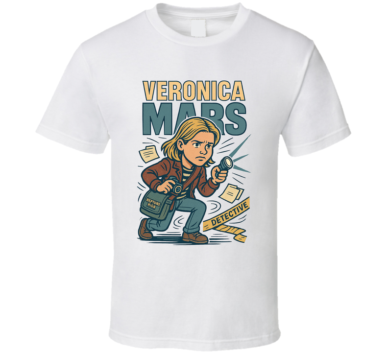 Veronica Mars Tv Show Caricature Retro Look Fan T Shirt Veronica Mars Tv Show Caricature Retro Look Fan T Shirt