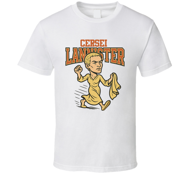 Cersei Lannister Walk Of Atonement Game Of Thrones Tv Show Caricature Retro Look Fan T Shirt Cersei Lannister Walk Of Atonement Game Of Thrones Tv Show Caricature Retro Look Fan T Shirt