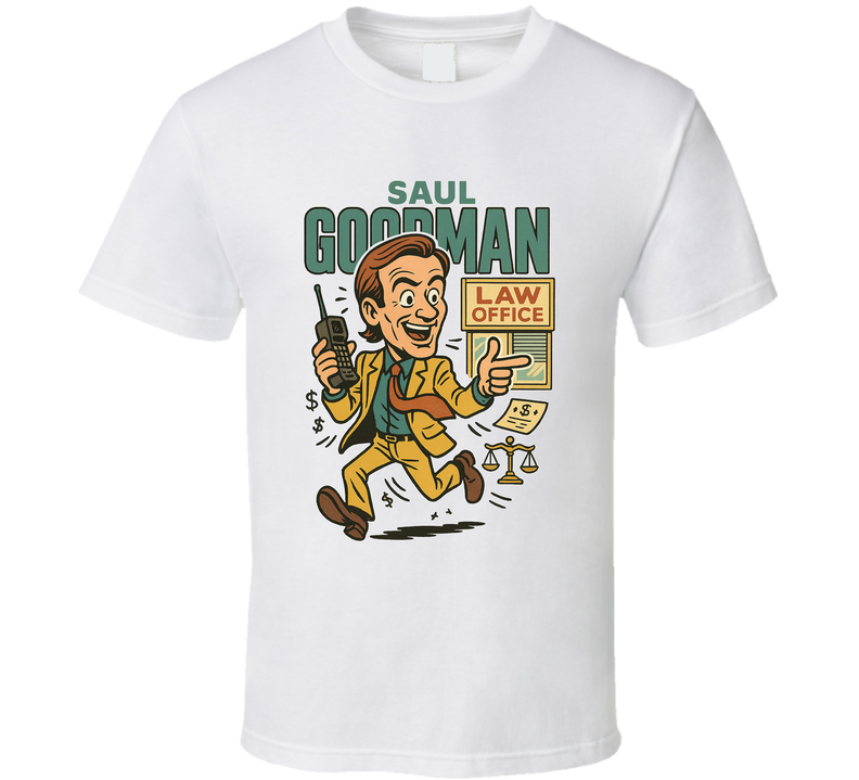 Saul Goodman Breaking Bad Better Call Saul Tv Shows Caricature Retro Look Fan T Shirt Saul Goodman Breaking Bad Better Call Saul Tv Shows Caricature Retro Look Fan T Shirt