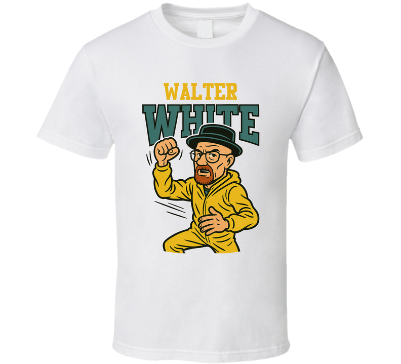 Walter White Breaking Bad Tv Show Caricature Retro Look Fan T Shirt Walter White Breaking Bad Tv Show Caricature Retro Look Fan T Shirt