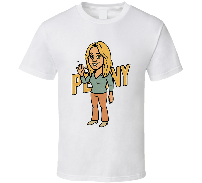 Penny The Big Bang Theory Tv Show Caricature Retro Look Fan T Shirt Penny The Big Bang Theory Tv Show Caricature Retro Look Fan T Shirt