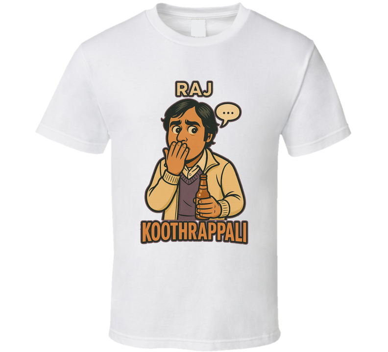 Raj Koothrappali The Big Bang Theory Tv Show Caricature Retro Look Fan T Shirt Raj Koothrappali The Big Bang Theory Tv Show Caricature Retro Look Fan T Shirt