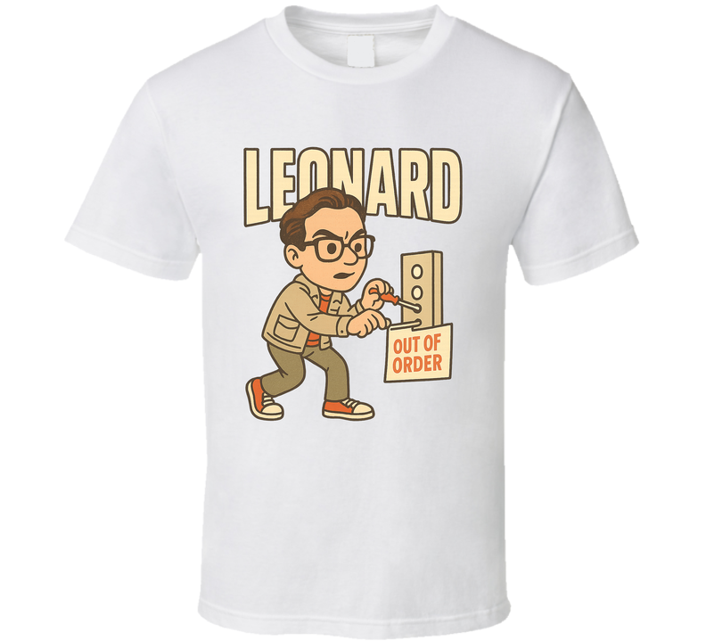 Leonard Hofstadter The Big Bang Theory Tv Show Caricature Retro Look Fan T Shirt Leonard Hofstadter The Big Bang Theory Tv Show Caricature Retro Look Fan T Shirt