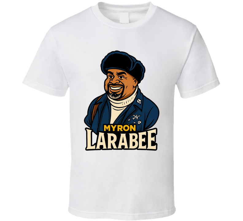 Myron Larabee Jingle All The Way Christmas Movie Retro Look Caricature T Shirt