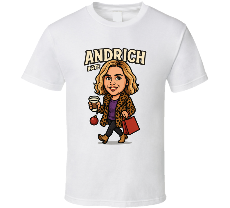 Kate Andrich Last Christmas Movie Retro Look Caricature T Shirt