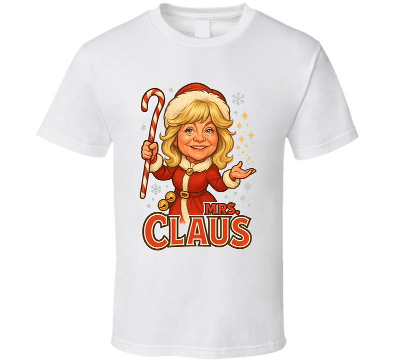 Mrs. Claus The Christmas Chronicles Christmas Movie Retro Look Caricature T Shirt