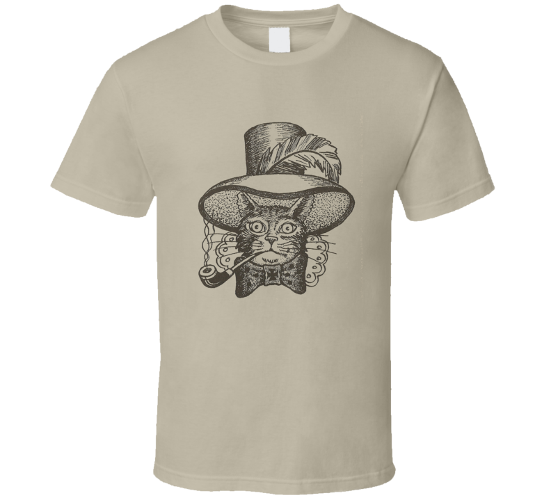 Russian Gang Prison Tattoo t-shirt Cat with Pipe 