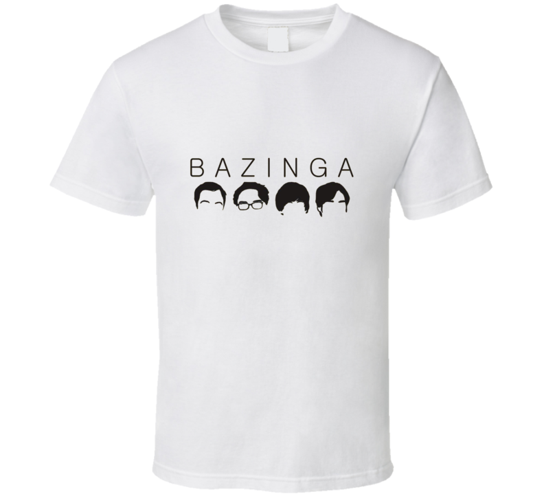 Big Bang Theory Bazinga t-shirt Funny Sheldon Nerds Geek Swag TV 