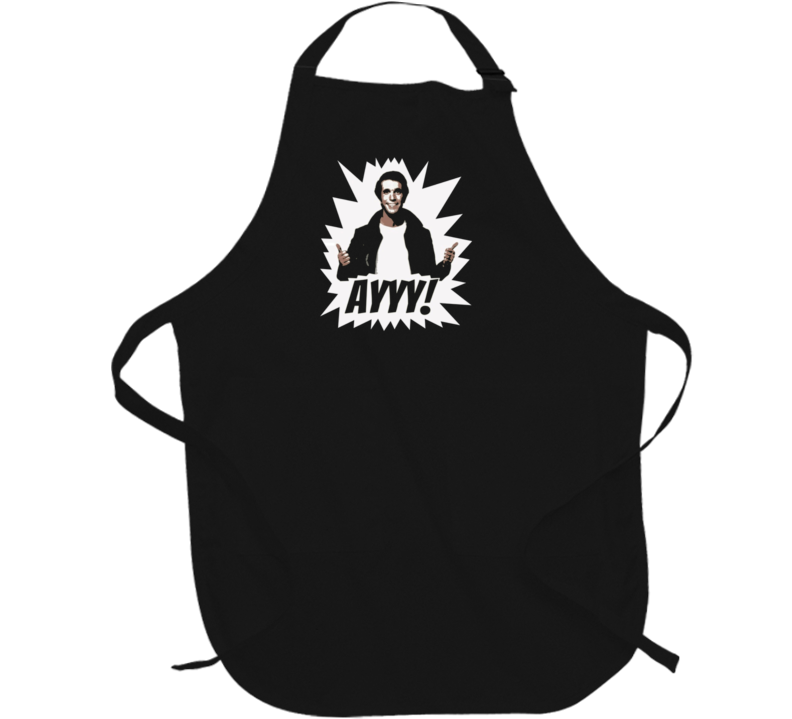 The Fonz Happy Days retro TV show aprons Fathers Day gifts BBQ barbecue grill time Apron The Fonz Happy Days retro TV show aprons Fathers Day gifts BBQ barbecue grill time Apron