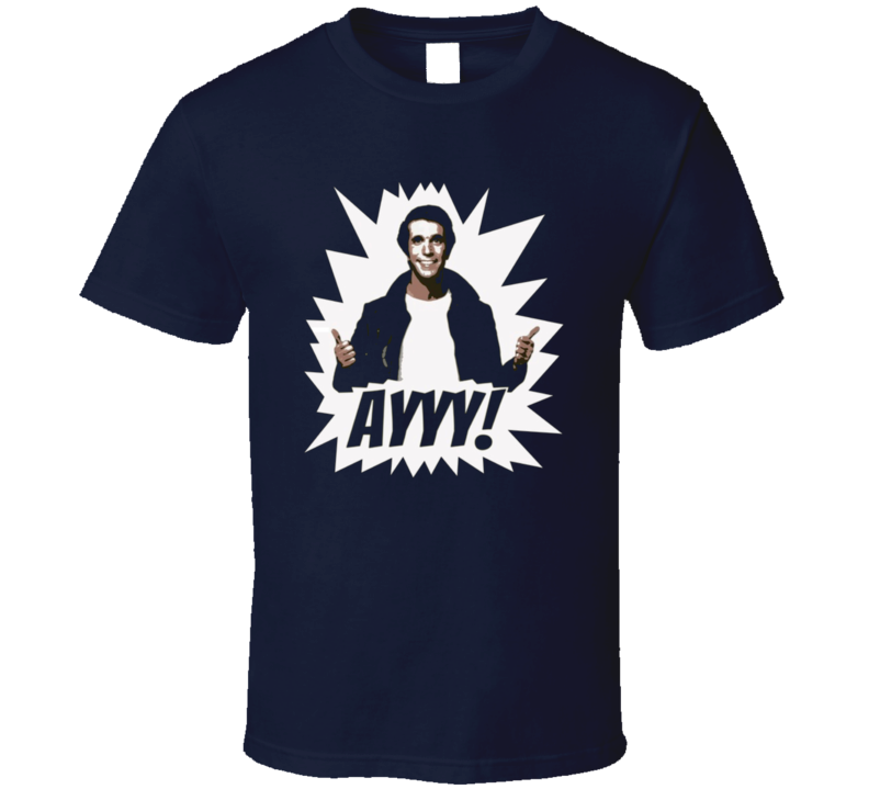 Happy Days retro t-shirt the Fonz ayyy! Henry Winkler 70's TV shows Happy Days retro t-shirt the Fonz ayyy! Henry Winkler 70's TV shows