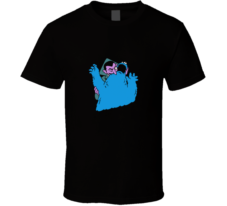 Sesame Street The Vampire Count biting Cookie Monster FUNNY True Blood Sugar T Shirt Sesame Street The Vampire Count biting Cookie Monster FUNNY True Blood Sugar T Shirt