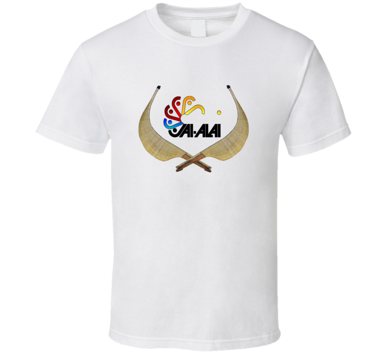 Jai Alai logo Cestas t-shirt spanish ball game 