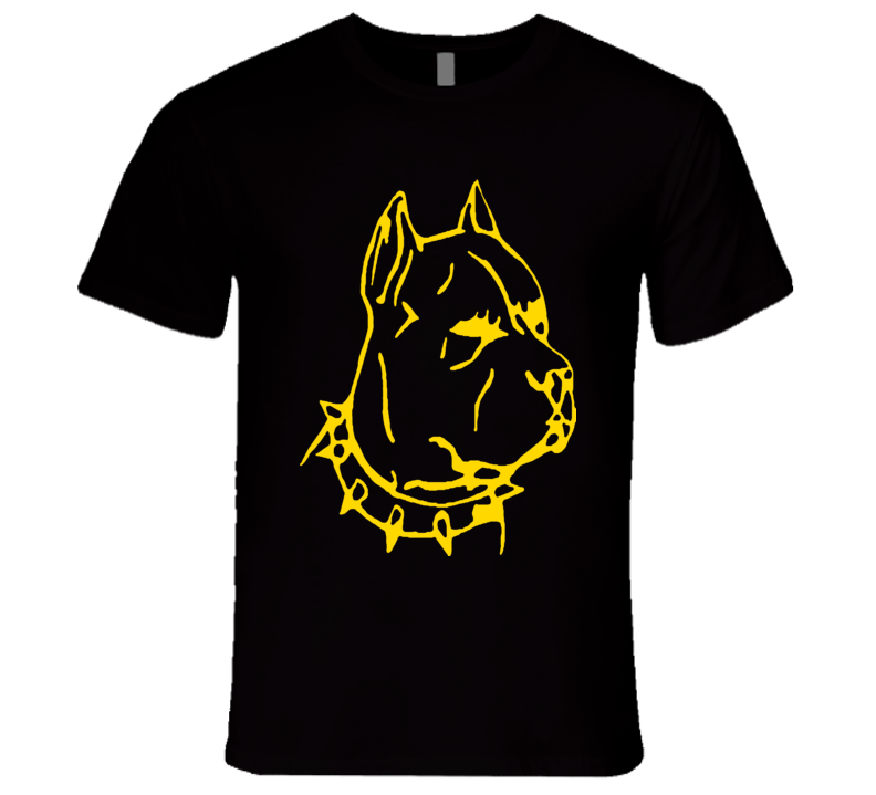 Pitbull With Stud Collar T-Shirt Sketch Style REALLY COOL!!STANDS OUT Dog Lovers