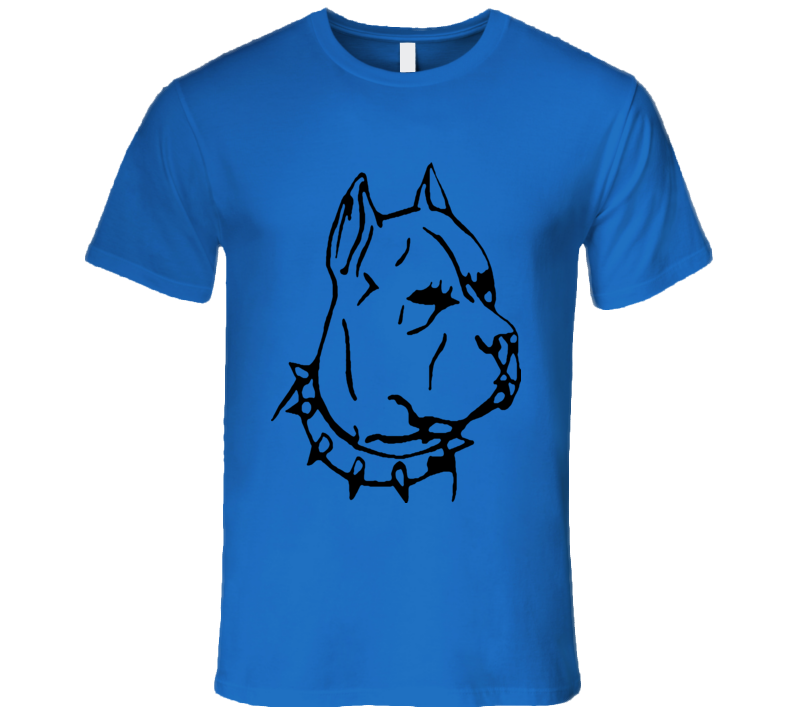 PitBull Dog Lover T-Shirt With Spike Collar AMAZING SHIRT PitBull Dog Lover T-Shirt With Spike Collar AMAZING SHIRT