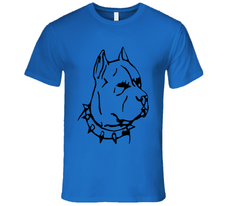 PitBull Dog Lover T-Shirt With Spike Collar AMAZING SHIRT