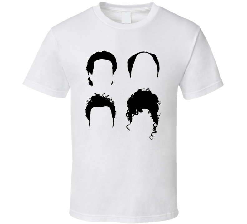 Seinfeld Funny t-shirt Head hair outline Jerry George Kramer Elaine funny tv show shirts Seinfeld Funny t-shirt Head hair outline Jerry George Kramer Elaine funny tv show shirts