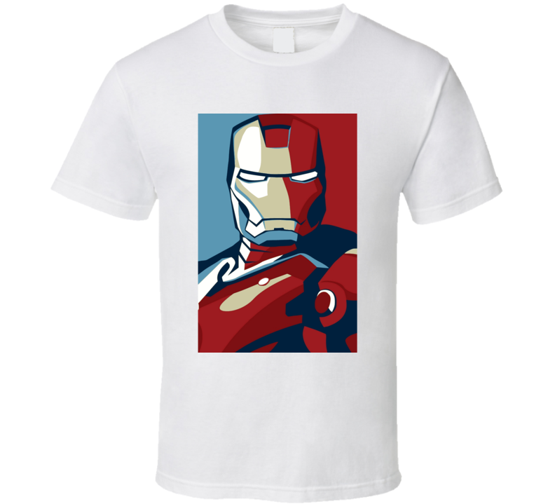 Iron Man Hope style super hero action hero Justice League t-shirt