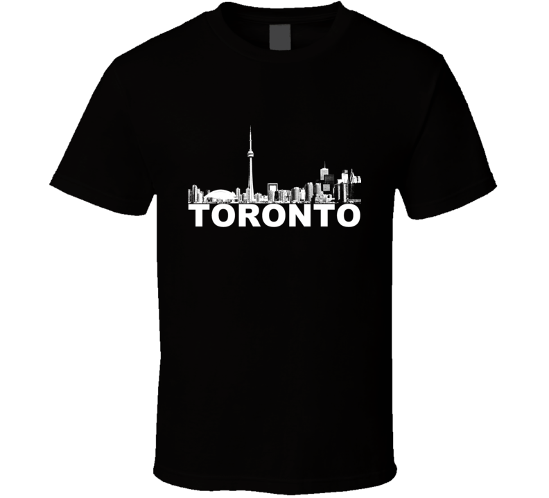 Toronto Cityskape Skyline Black T Shirt Toronto Cityskape Skyline Black T Shirt