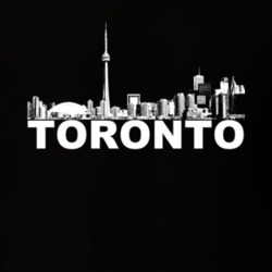 Toronto Cityskape Skyline Black T Shirt 1032277