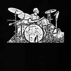 Charlie Watts Rolling Stones Drummer Black T Shirt 1032975