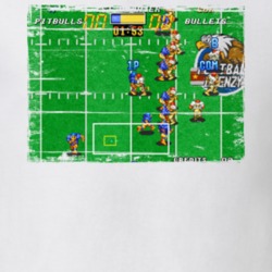 Football Frenzy Retro Arcade Game Screenshot T Shirt 1157500