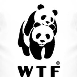 WTF Panda Funny Parody T Shirt 1238389
