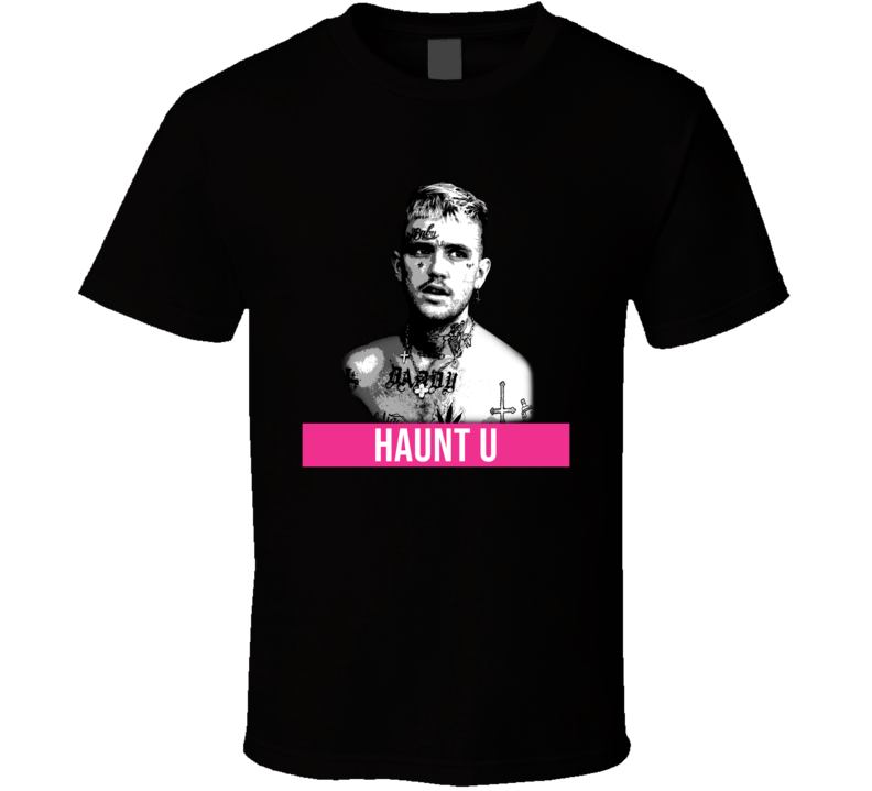 Haunt U Lil Peep Song Lyric Emo Goth Rapper Fan Memorial T Shirt