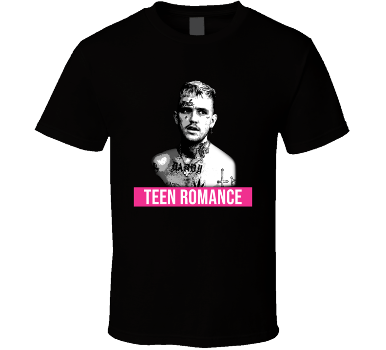 Teen Romance Lil Peep Song Lyric Emo Goth Rapper Fan Memorial T Shirt