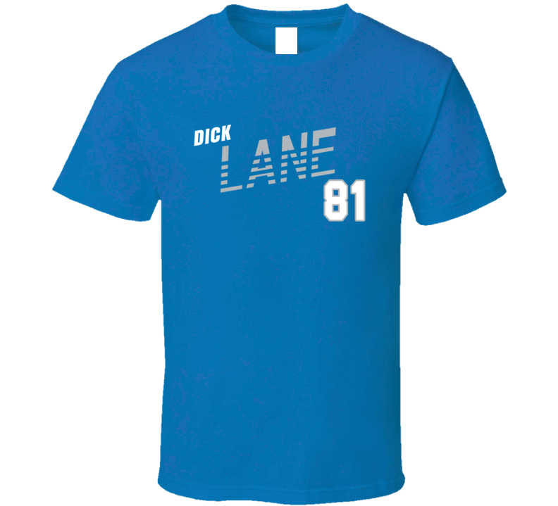 Dick Lane Favourite Detroit Football Player T Shirt